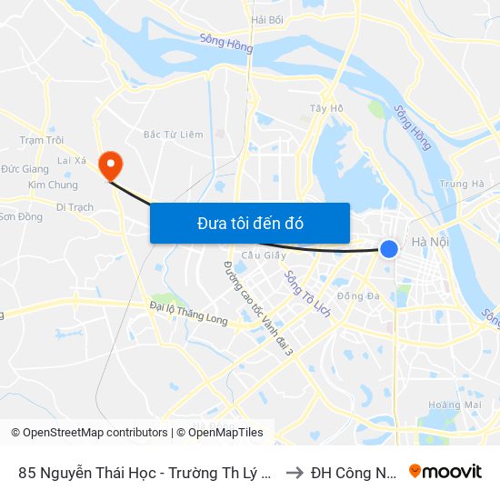 85 Nguyễn Thái Học - Trường Th Lý Thường Kiệt to ĐH Công Nghiệp map