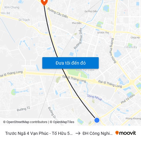 Trước Ngã 4 Vạn Phúc - Tố Hữu 50m to ĐH Công Nghiệp map