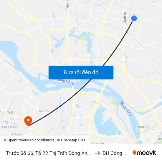 Trước Số 66, Tổ 22 Thị Trấn Đông Anh, Đường Uy Nỗ to ĐH Công Nghiệp map