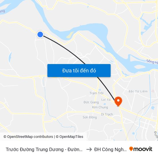 Trước Đường Trung Dương - Đường 417 to ĐH Công Nghiệp map