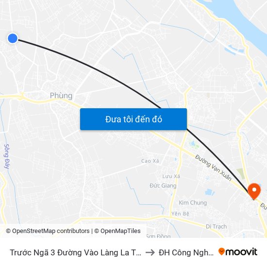 Trước Ngã 3 Đường Vào Làng La Thạch to ĐH Công Nghiệp map