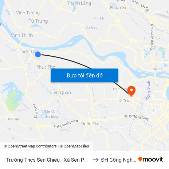 Trường Thcs Sen Chiều - Xã Sen Phương to ĐH Công Nghiệp map