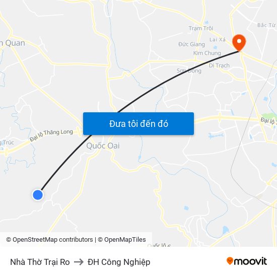 Nhà Thờ Trại Ro to ĐH Công Nghiệp map