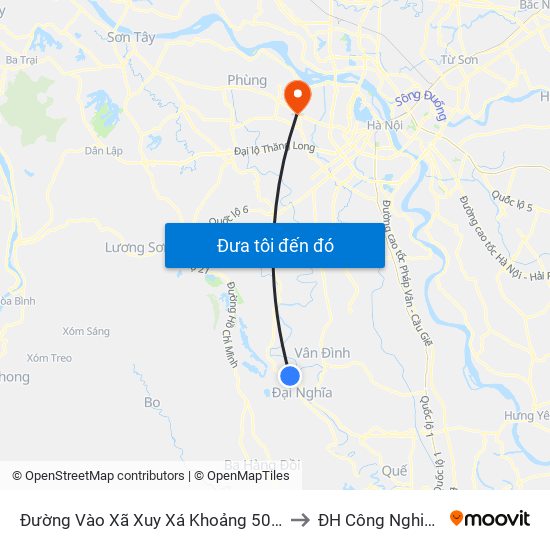 Đường Vào Xã Xuy Xá Khoảng 50m to ĐH Công Nghiệp map