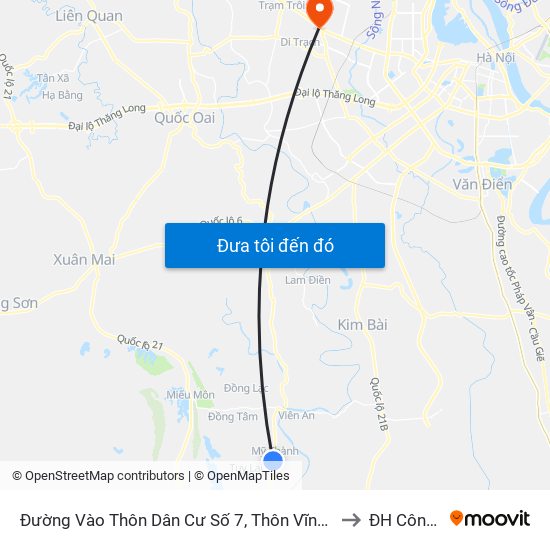 Đường Vào Thôn Dân Cư Số 7, Thôn Vĩnh Lạc, Xã Mỹ Thành Khoảng 50m to ĐH Công Nghiệp map