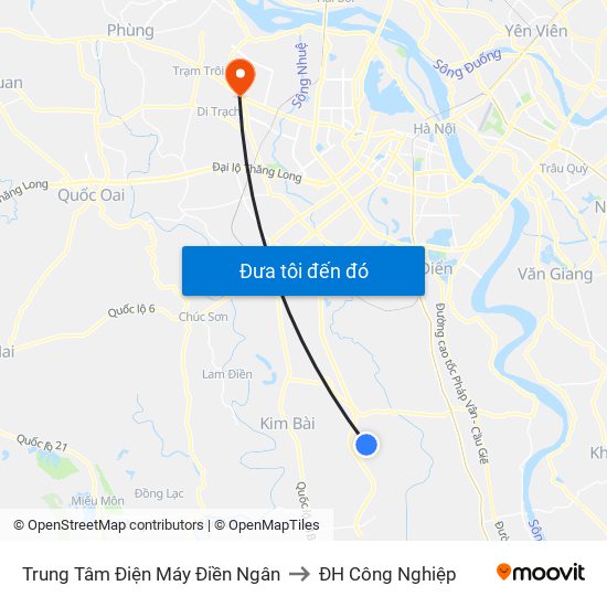 Trung Tâm Điện Máy Điền Ngân to ĐH Công Nghiệp map