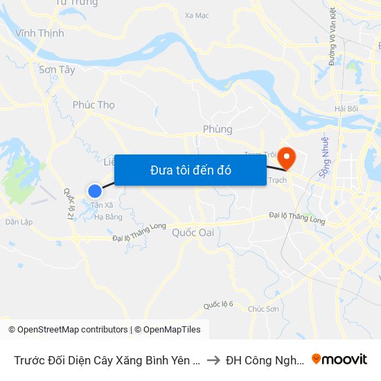 Trước Đối Diện Cây Xăng Bình Yên 20m to ĐH Công Nghiệp map