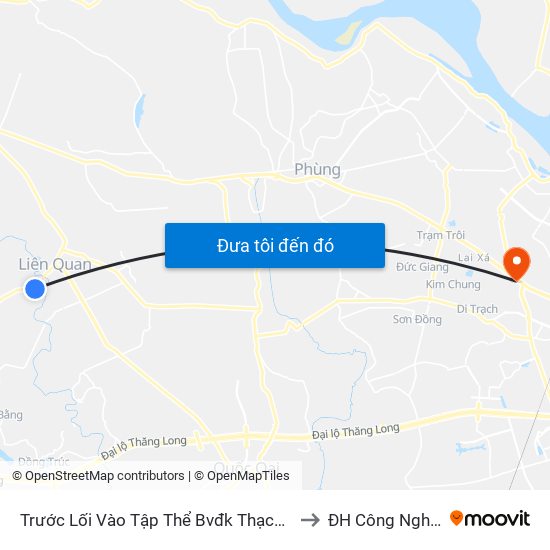 Trước Lối Vào Tập Thể Bvđk Thạch Thất to ĐH Công Nghiệp map