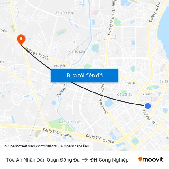 Tòa Án Nhân Dân Quận Đống Đa to ĐH Công Nghiệp map