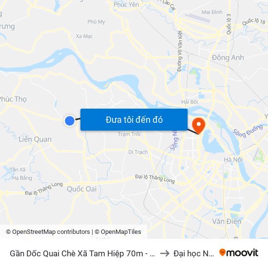 Gần Dốc Quai Chè Xã Tam Hiệp 70m - Quốc Lộ 32 to Đại học Nội vụ map