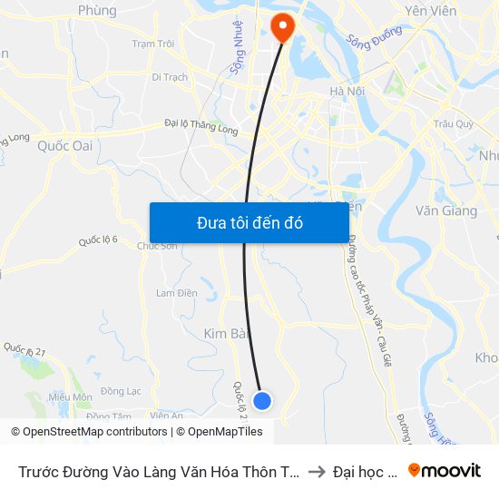 Trước Đường Vào Làng Văn Hóa Thôn Tiên Lữ Khoảng 50m to Đại học Nội vụ map