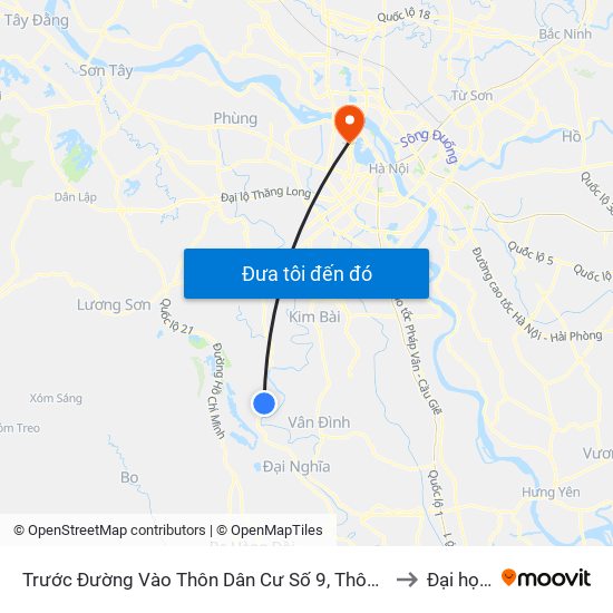 Trước Đường Vào Thôn Dân Cư Số 9, Thôn Vĩnh Lạc, Xã Mỹ Thành Khoảng 50m to Đại học Nội vụ map