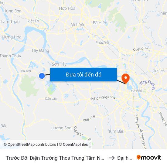 Trước Đối Diện Trường Thcs Trung Tâm Nghiên Cứu Bò Và Đồng Cỏ Ba Vì 40m, Đt87 to Đại học Nội vụ map