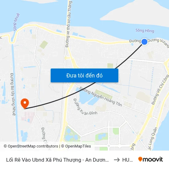 Lối Rẽ Vào Ubnd Xã Phú Thượng - An Dương Vương to HUMG map
