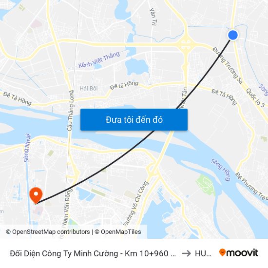 Đối Diện Công Ty Minh Cường - Km 10+960 Quốc Lộ 3 to HUMG map