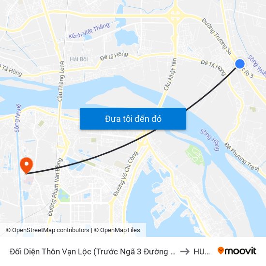 Đối Diện Thôn Vạn Lộc (Trước Ngã 3 Đường Tránh Ql5) to HUMG map