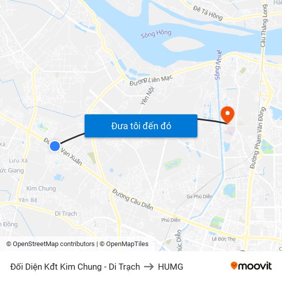 Đối Diện Kđt Kim Chung - Di Trạch to HUMG map