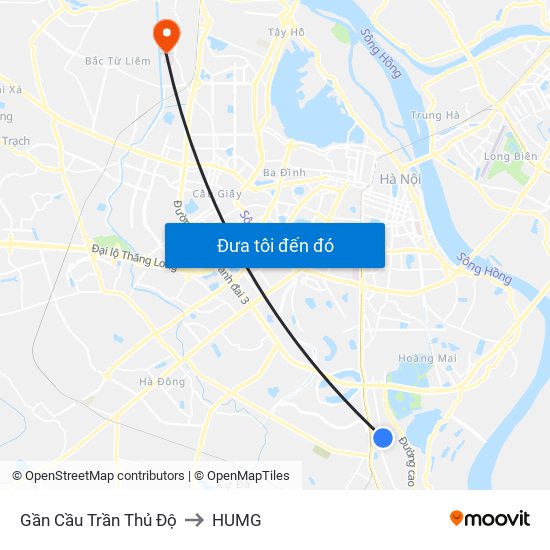 Gần Cầu Trần Thủ Độ to HUMG map