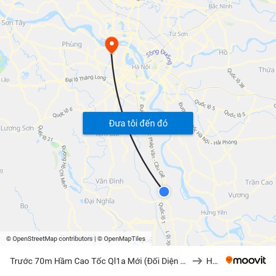 Trước 70m Hầm Cao Tốc Ql1a Mới (Đối Diện Cửa Hàng Tatto Hà Nội) - Dt428 to HUMG map