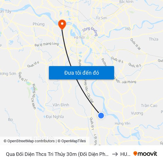 Qua Đối Diện Thcs Tri Thủy 30m (Đối Diện Photo Hảo Thu) - Dt428 to HUMG map