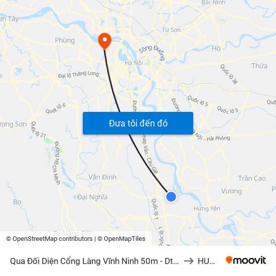 Qua Đối Diện Cổng Làng Vĩnh Ninh 50m - Dt428 to HUMG map
