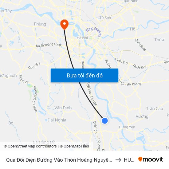 Qua Đối Diện Đường Vào Thôn Hoàng Nguyên 30m - Dt428 to HUMG map