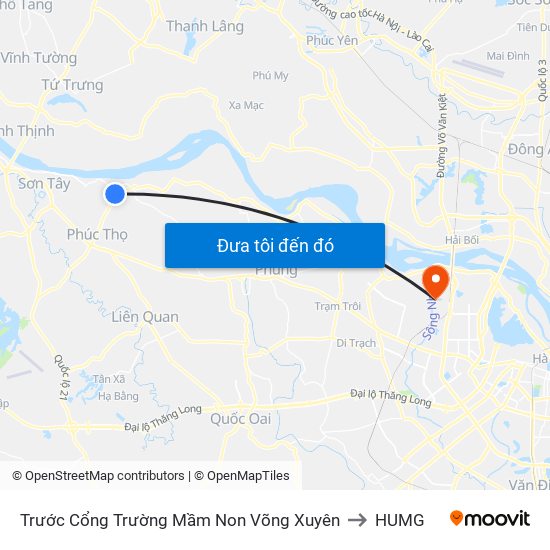 Trước Cổng Trường Mầm Non Võng Xuyên to HUMG map