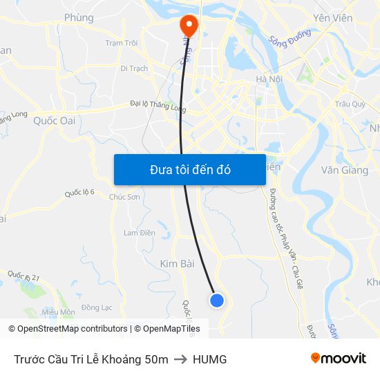 Trước Cầu Tri Lễ  Khoảng 50m to HUMG map