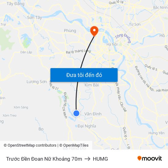 Trước Đền Đoan Nữ Khoảng 70m to HUMG map