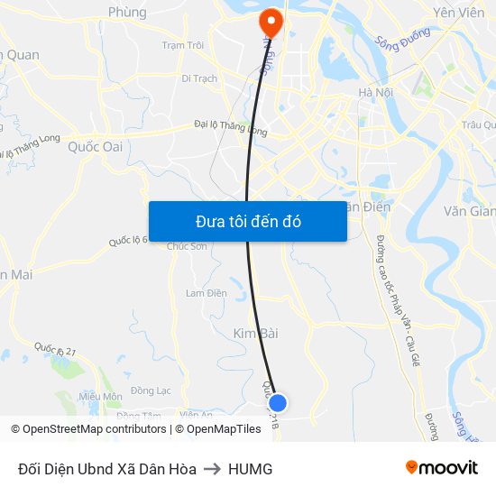 Đối Diện Ubnd Xã Dân Hòa to HUMG map