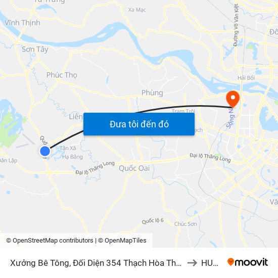 Xưởng Bê Tông, Đối Diện 354 Thạch Hòa Thạch Thất to HUMG map