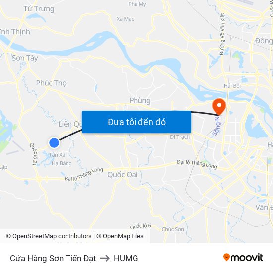 Cửa Hàng Sơn Tiến Đạt to HUMG map