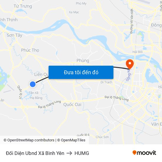 Đối Diện Ubnd Xã Bình Yên to HUMG map