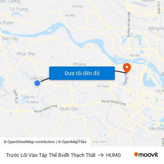 Trước Lối Vào Tập Thể Bvđk Thạch Thất to HUMG map