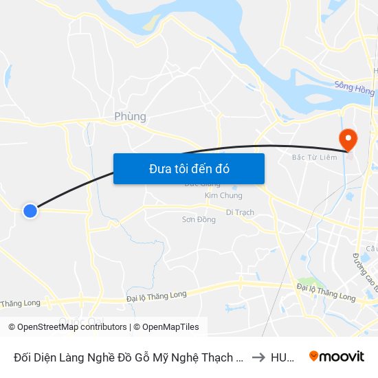 Đối Diện Làng Nghề Đồ Gỗ Mỹ Nghệ Thạch Thất to HUMG map