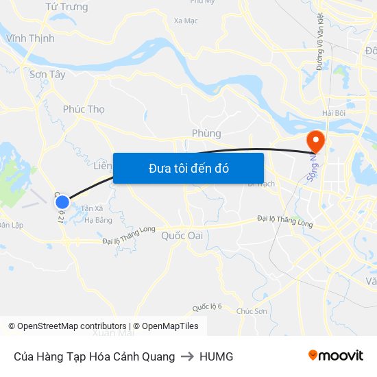 Của Hàng Tạp Hóa Cảnh Quang to HUMG map