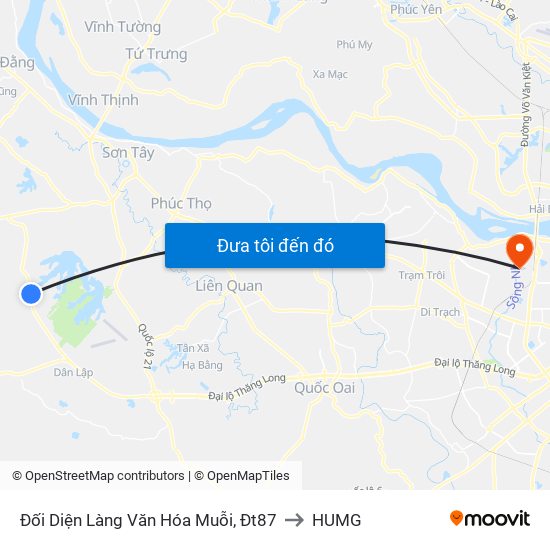 Đối Diện Làng Văn Hóa Muỗi, Đt87 to HUMG map