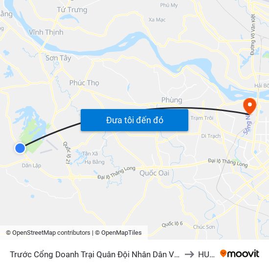 Trước Cổng Doanh Trại Quân Đội Nhân Dân Việt Nam 10m, Đt87 to HUMG map