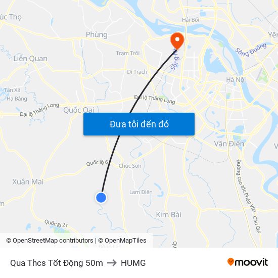 Qua Thcs Tốt Động 50m to HUMG map