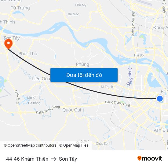 78-80a Khâm Thiên (Đối Diện 71) to Sơn Tây map