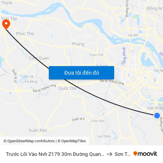 Trước Lối Vào Nvh Z179 30m Đường Quang Lai to Sơn Tây map