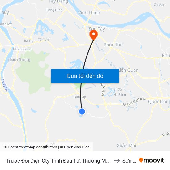 Trước Đối Diện Cty Tnhh Đầu Tư, Thương Mại Gia Thái 10m to Sơn Tây map