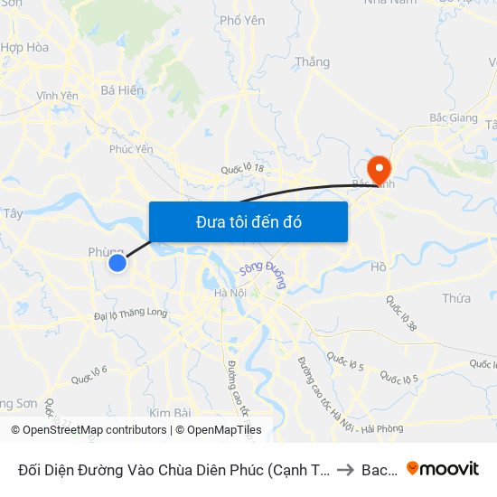 Đối Diện Đường Vào Chùa Diên Phúc (Cạnh Thạch Thảo Lisa) - Quốc Lộ 32 to Bac Ninh map