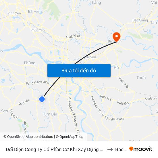 Đối Diện Công Ty Cổ Phần Cơ Khí Xây Dựng Hà Thái (Biên Giang) - Quốc Lộ 6 to Bac Ninh map