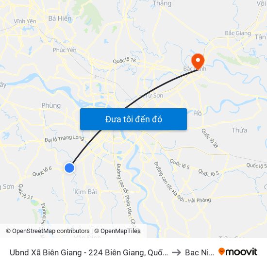 Ubnd Xã Biên Giang - 224 Biên Giang, Quốc Lộ 6 to Bac Ninh map