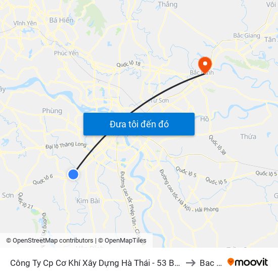 Công Ty Cp Cơ Khí Xây Dựng Hà Thái - 53 Biên Giang, Quốc Lộ 6 to Bac Ninh map