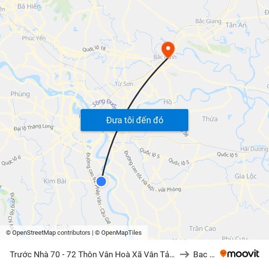 Trước Nhà 70 - 72 Thôn Vân Hoà  Xã Vân Tảo (Đường 71) - Tl 427 to Bac Ninh map