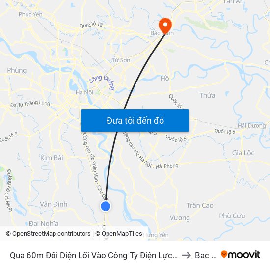 Qua 60m Đối Diện Lối Vào Công Ty Điện Lực Phú Xuyên - Quốc Lộ 1a to Bac Ninh map