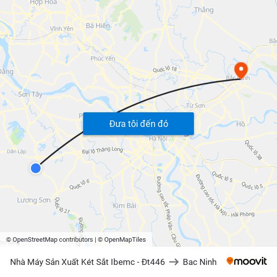 Nhà Máy Sản Xuất Két Sắt Ibemc - Đt446 to Bac Ninh map