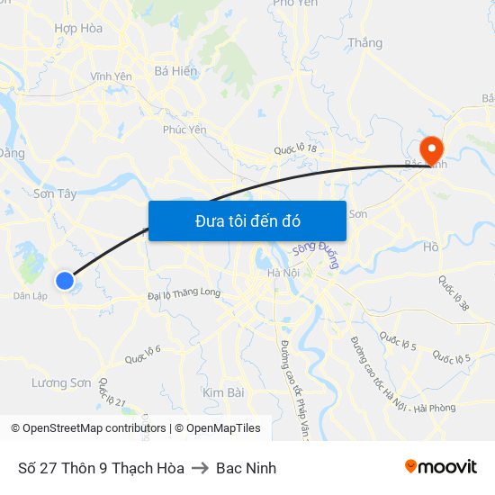 Số 27 Thôn 9 Thạch Hòa to Bac Ninh map